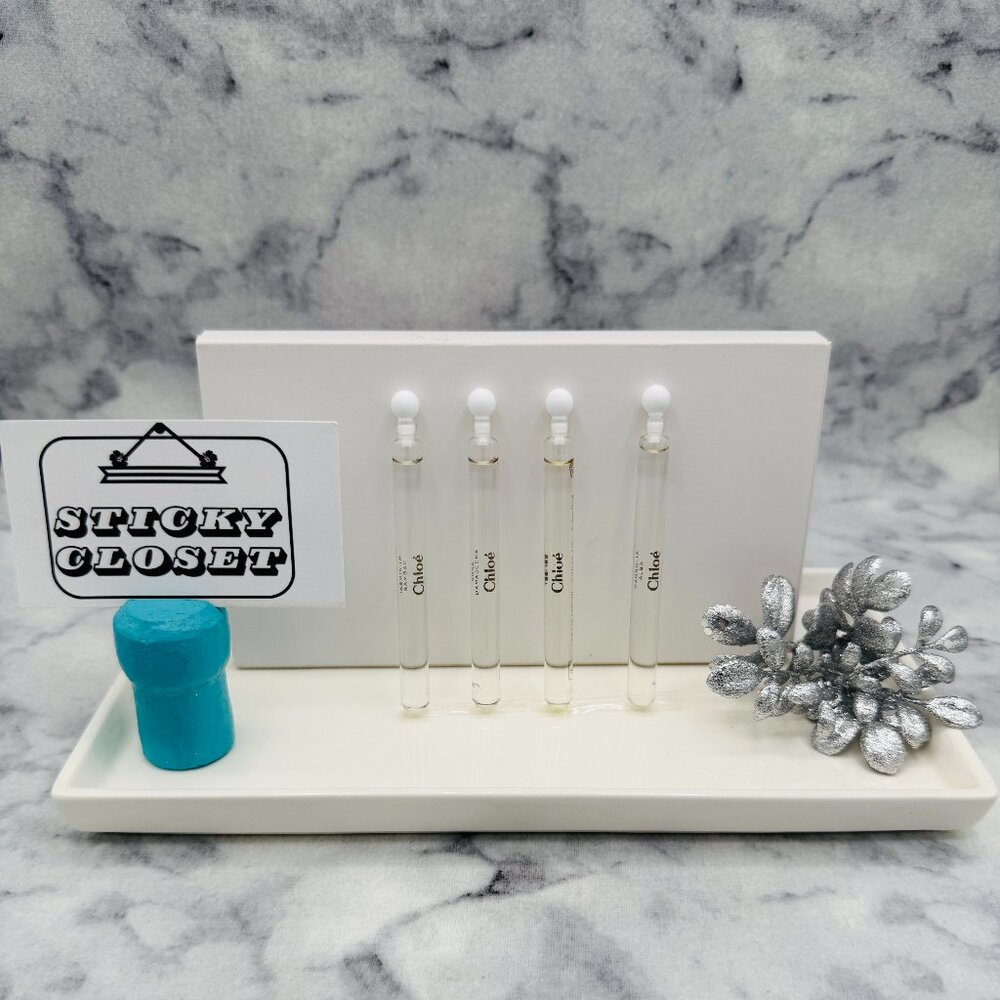 Chloe Atelier des Fleurs Set-EDP Mimosa Magnolia-Travel4ml,0.13oz-4pc-BOX-NEW